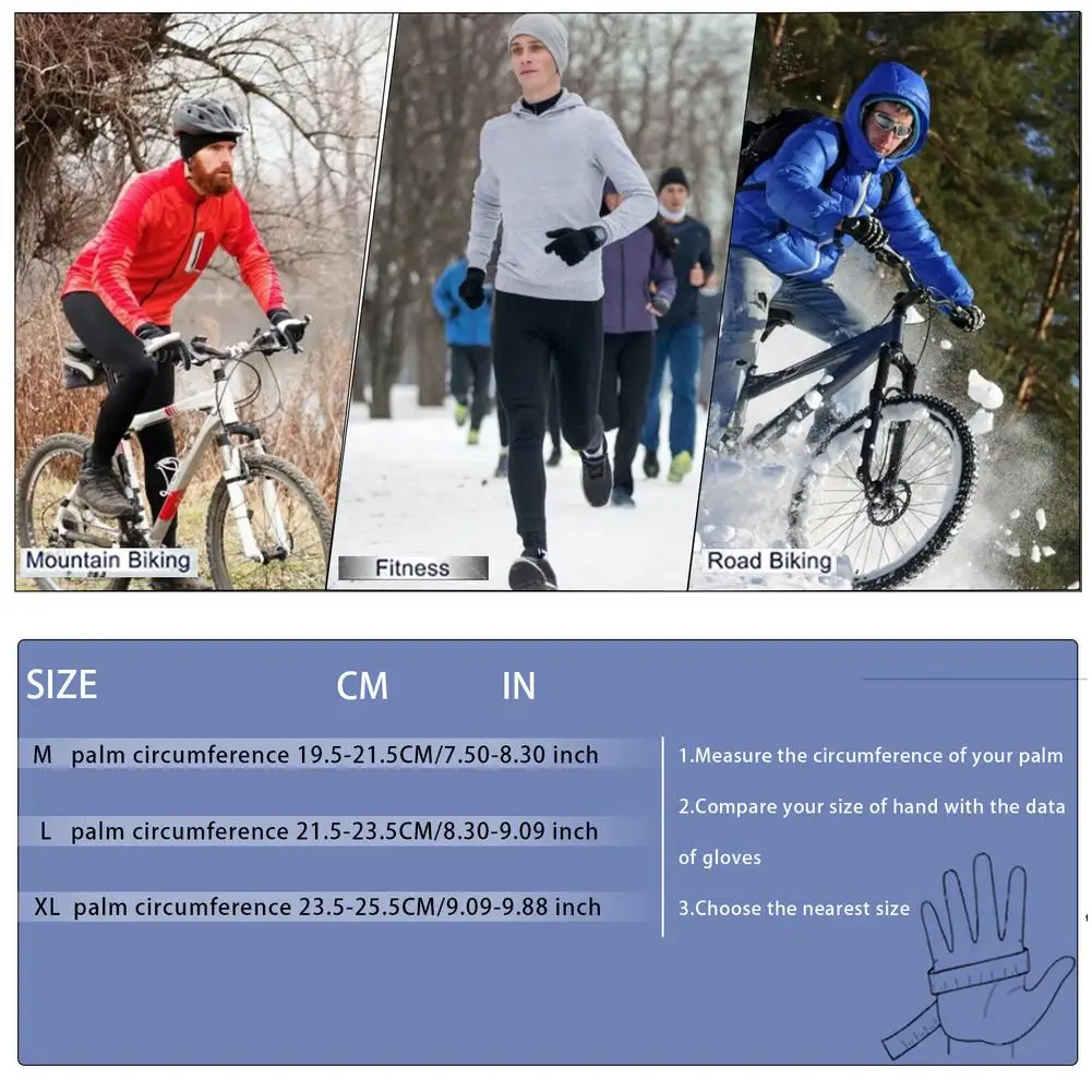 Многофункциональные Зимние перчатки для мужчин и женщин водонепроницаемые