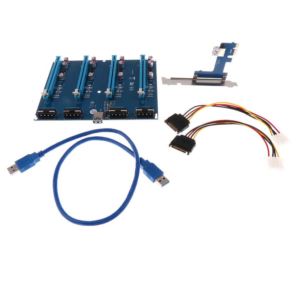 Lovoski 1 комплект PCI E 1X до 4 PCIE 16X слоты для расширения платы адаптеров|Компьютерные