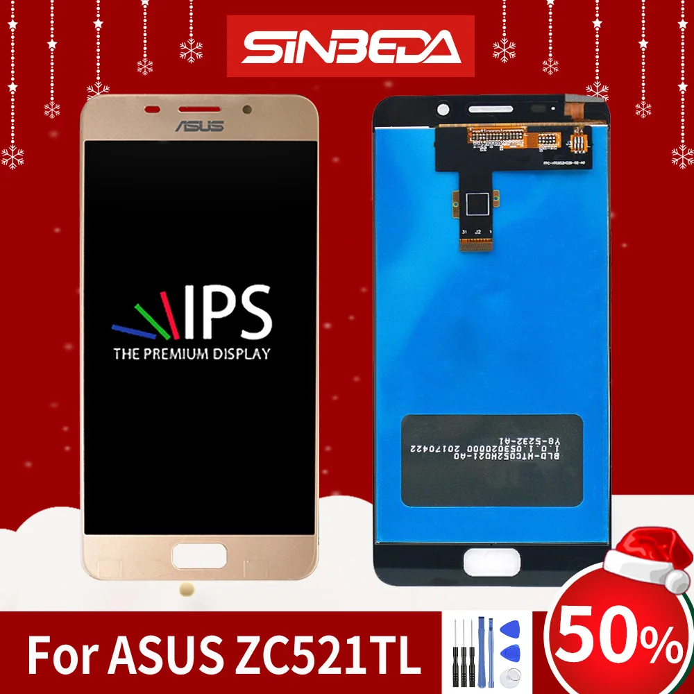 5," ЖК-дисплей для ASUS Zenfone 3s Max ZC521TL X00GD ЖК-дисплей сенсорный экран дигитайзер с рамкой для ASUS ZC521TL дисплей