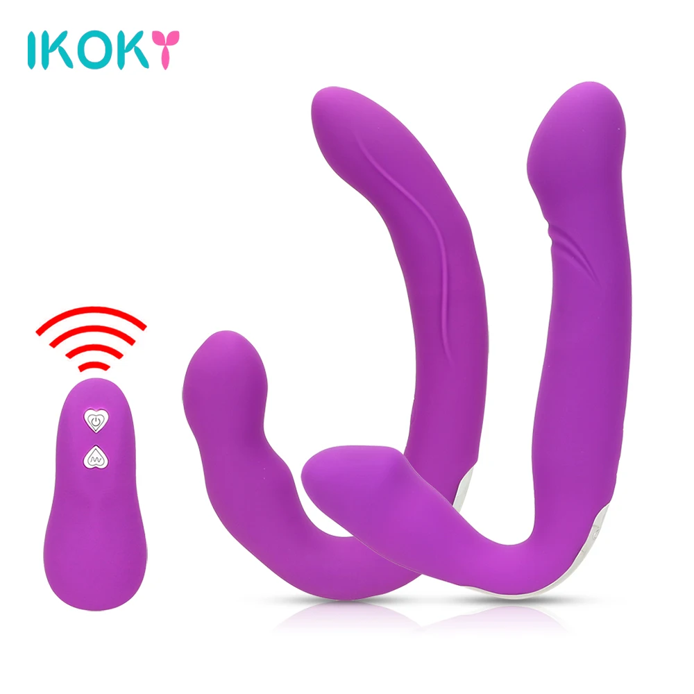 Фаллоимитатор вибратор для лесбиянок фаллоимитатор с двойным проникновением