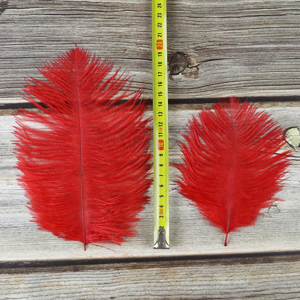 

10 Pcs Beautiful Ostrich Feathers Dyed for DIY Jewelry Craft Making Wedding Party Decoration Accessories 15-20CM/6-8 inch