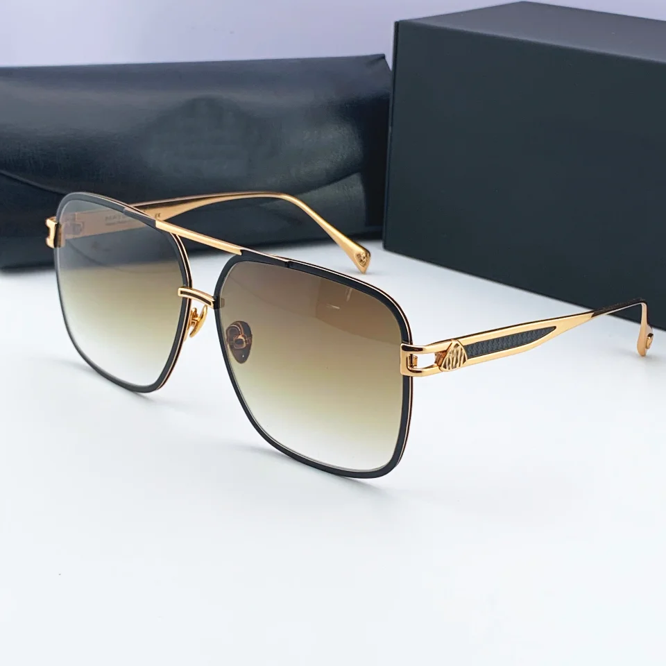 

Vintage Oversized Sunglasses Men Classic Square Metal Glasses Fashion New Women Sun Glasses Uv400 Luxury Brand sunglasses MBH