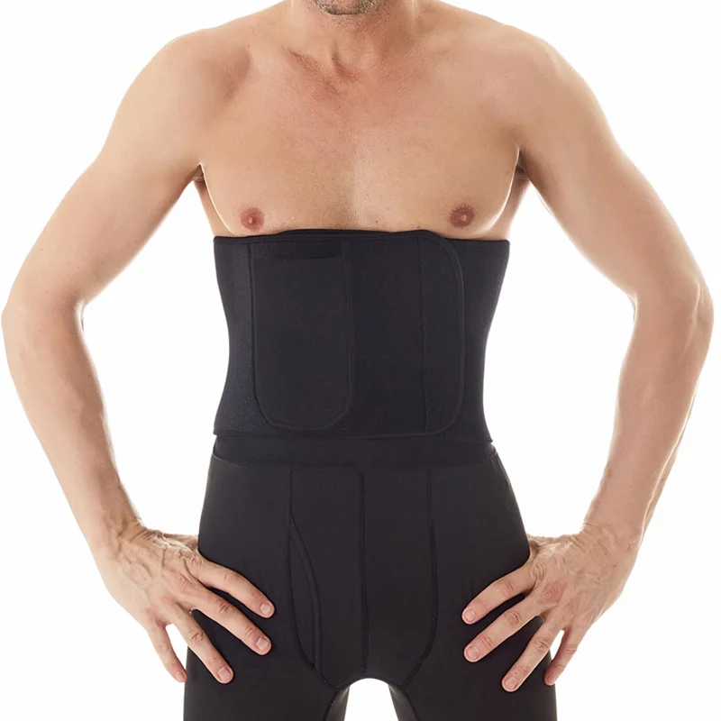 Men Workout Slimming Belt Weight Loss Hot Slimming Thermo Waist Body Shaper Waist Trainer Neoprene Sauna Sweat Belt with Pocket