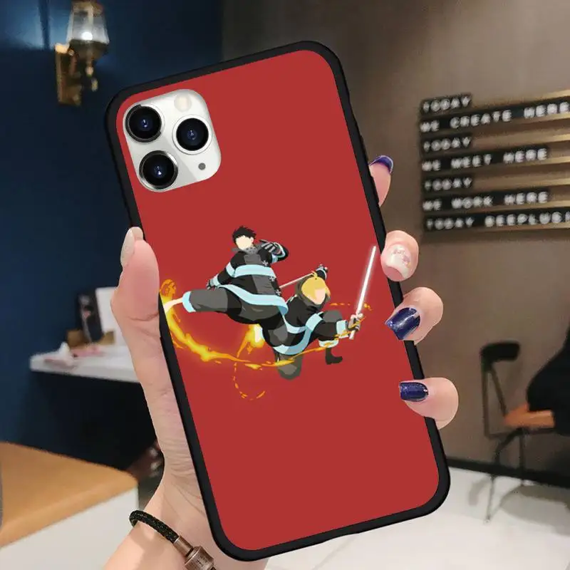 

Fire Force anime Phone Cases for iPhone 11 12 pro XS MAX 8 7 6 6S Plus X 5S SE 2020 XR Soft silicone