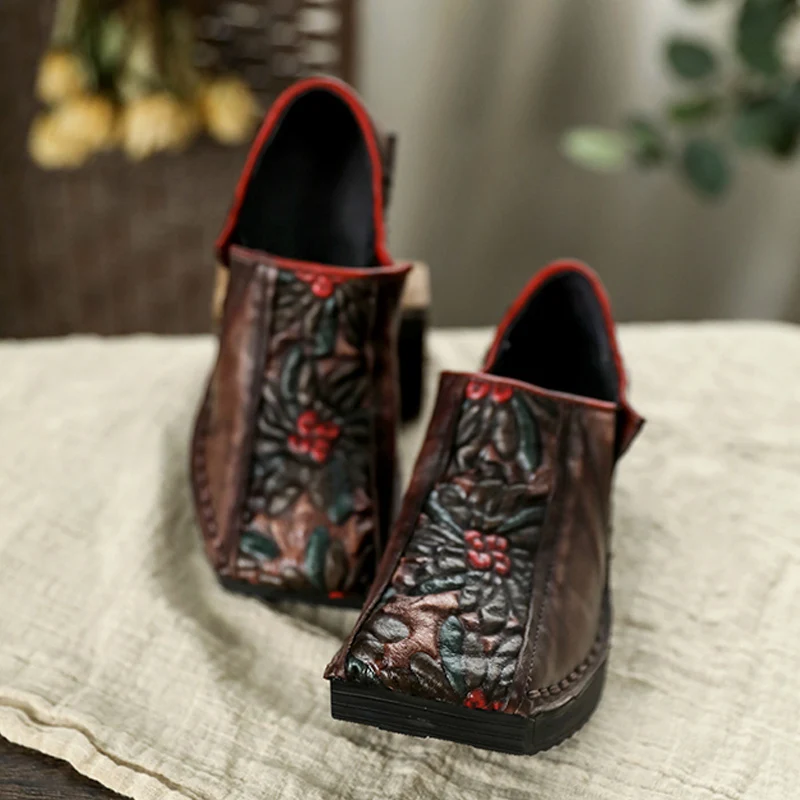 Tayunxing/обувь ручной работы Женские туфли-лодочки из натуральной воловьей кожи на