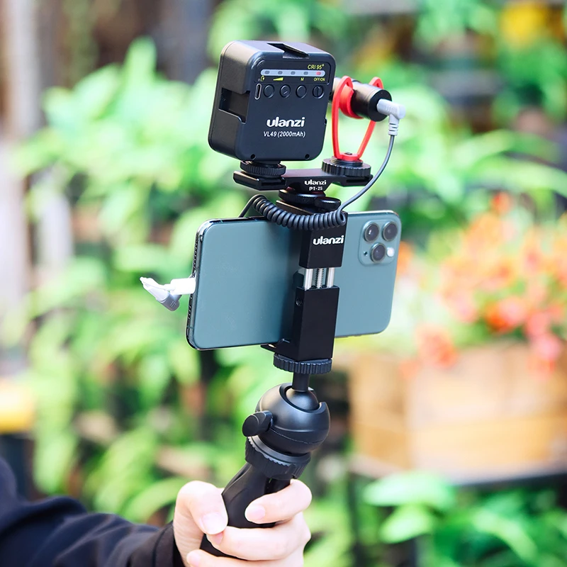 Ulanzi телефон для зеркальной камеры с двойным креплением холодного башмака |