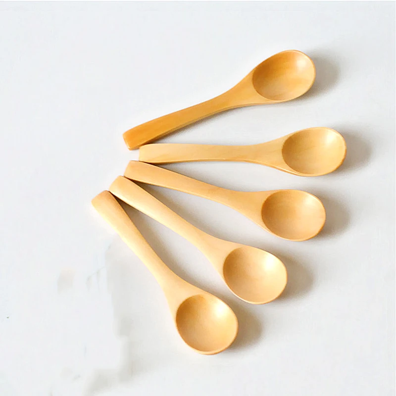 11 5 см оригинальная деревянная ложка маленькая для соли специй мини десерт