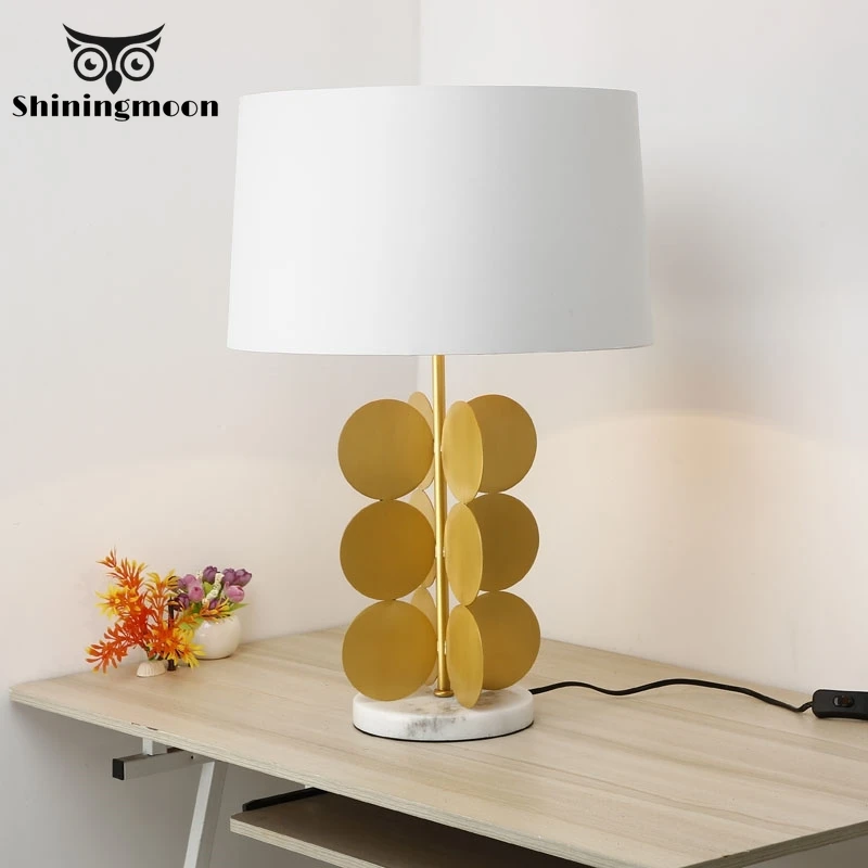 Современные золотые краски для выпечки настольная лампа E27 художественные