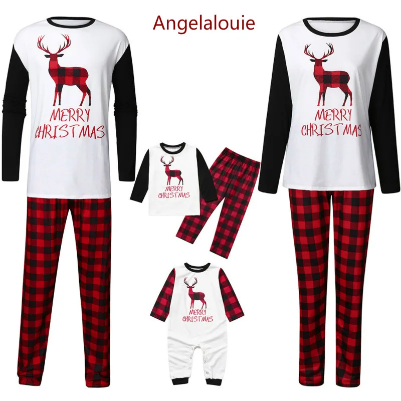 

Family Christmas Pajamas Set Warm Adult Kids Girls Boy Mommy Sleepwear Mother Daughter Clothes Dropship Matching Outfits