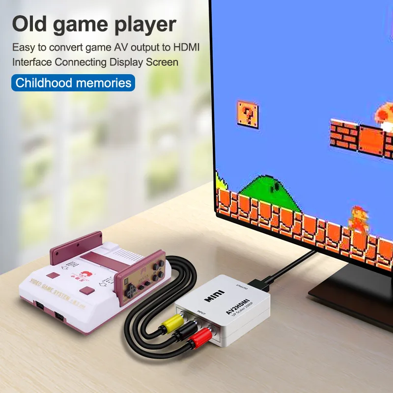Адаптер конвертер Felkin AV в HDMI CVBS 3RCA 1080P|Кабели VGA| |