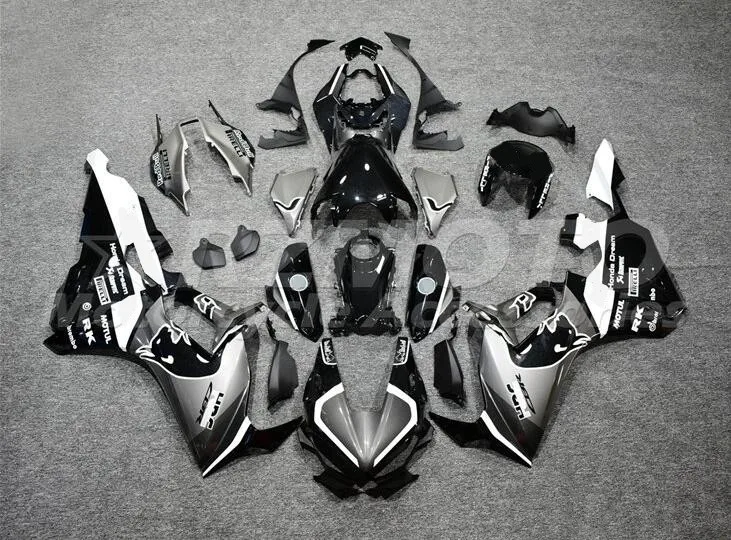 

NEW Style ABS Motorcycle Whole Fairings Kit Fit for HONDA CBR1000RR 2017 2018 2019 17 18 19 Bodywork set black gray