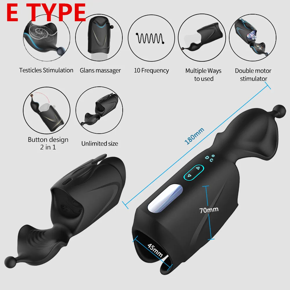 Blowjob Sex Toys for Men Deep Throat Male Masturbator Automatic Penis Pump Vibrators Tongue Licking Glans Massager Shop | Красота и