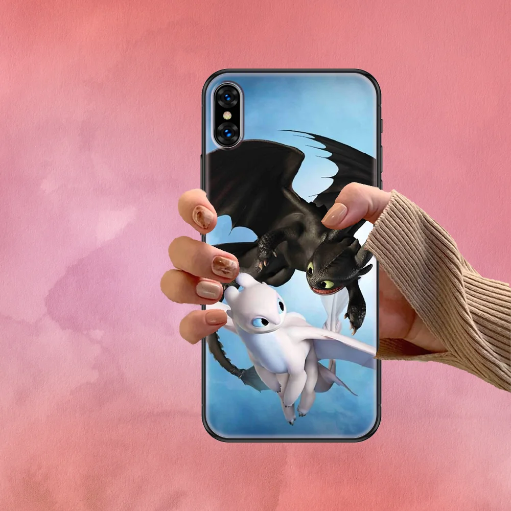 

How to Train Cartoon Your Dragon Phone Case Cover Hull For iphone 5 5s se 2 6 6s 7 8 12 mini plus X XS XR 11 PRO MAX black trend