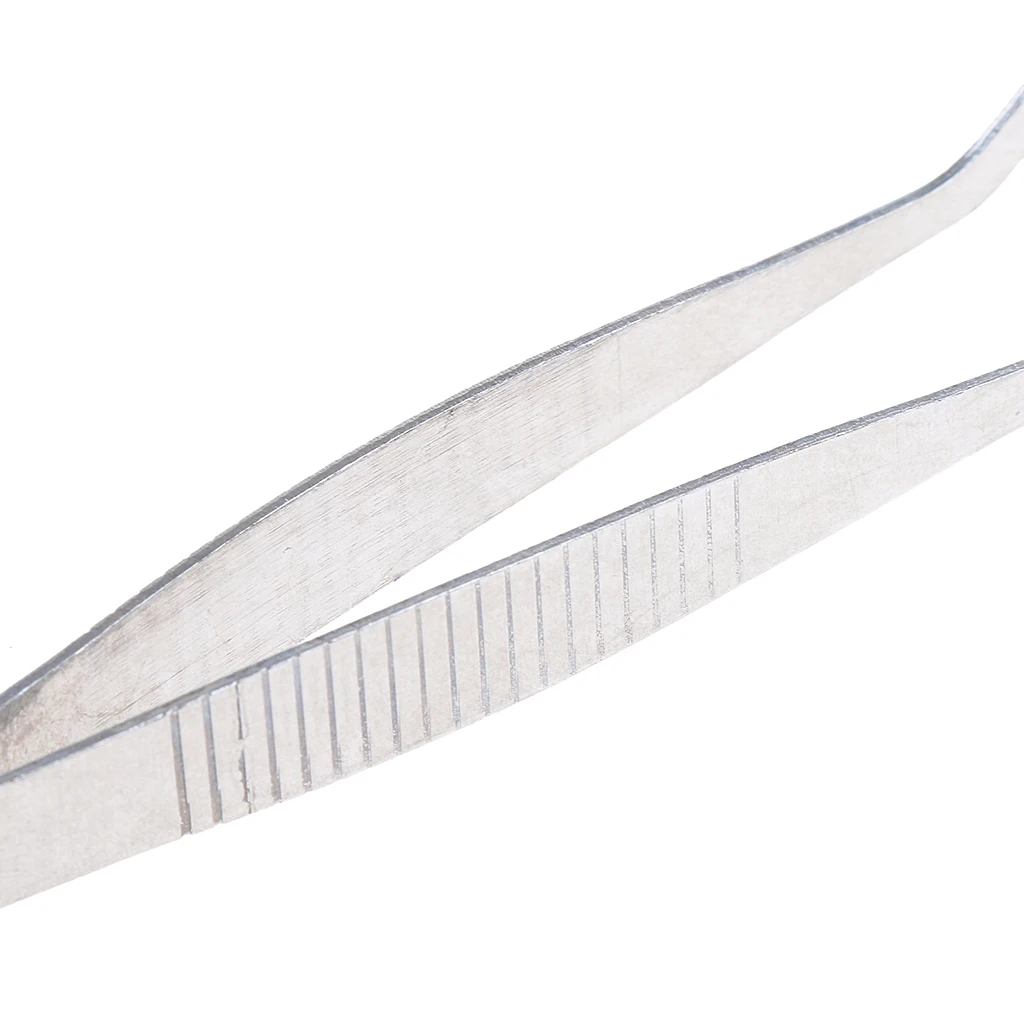 

Curved Round Stainless Steel Tweezers 12 cm / 4.7 inch Laboratory