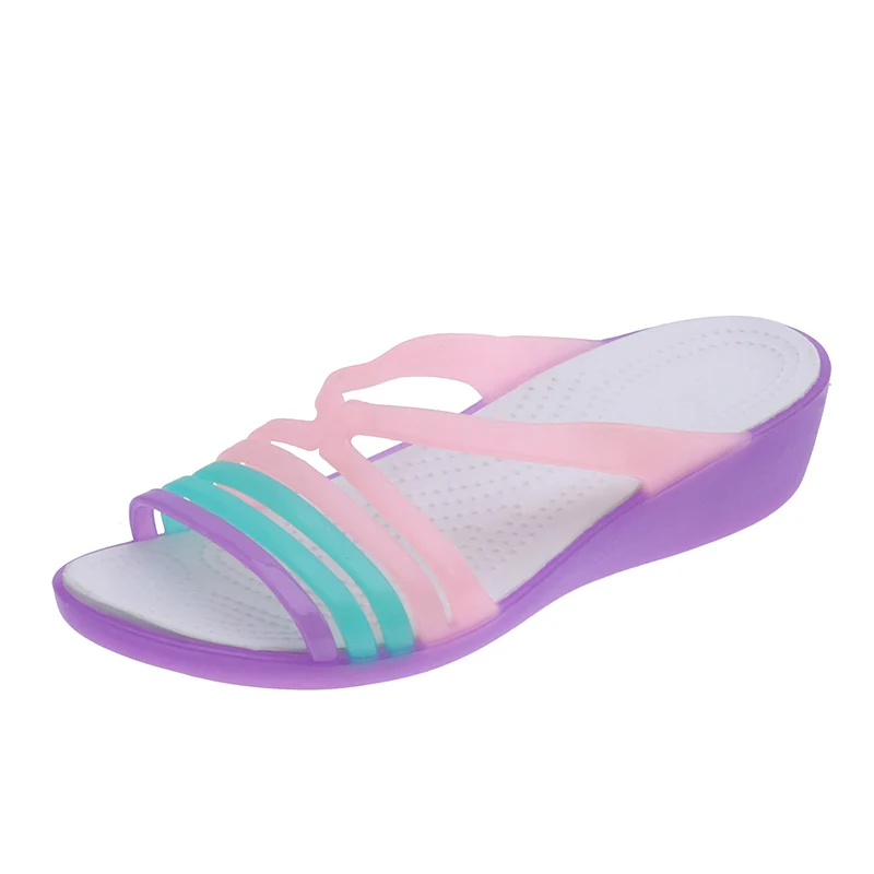 2019 Женские повседневные Сабо Дышащие босоножки на танкетке Тапочки ко Дню