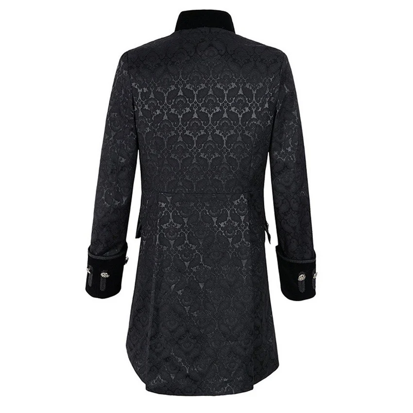 Винтажная викторианская Готическая парчовая куртка для мужчин средневековые