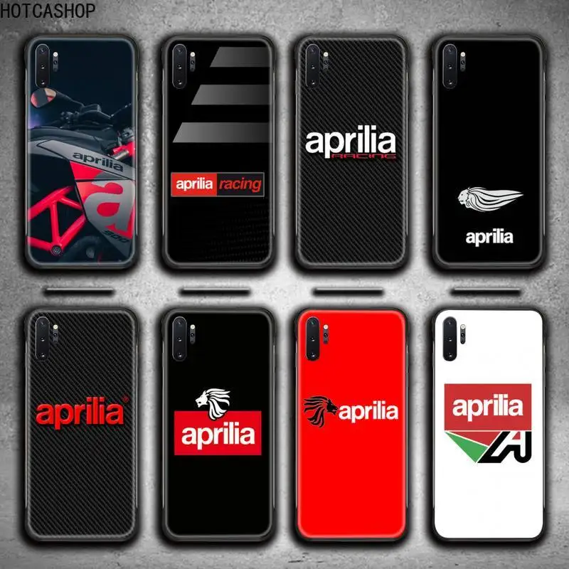 

Aprilia Motorcycle Logo Phone Case For Samsung Galaxy Note20 ultra 7 8 9 10 Plus lite J7 J8 Plus 2018 Prime M21