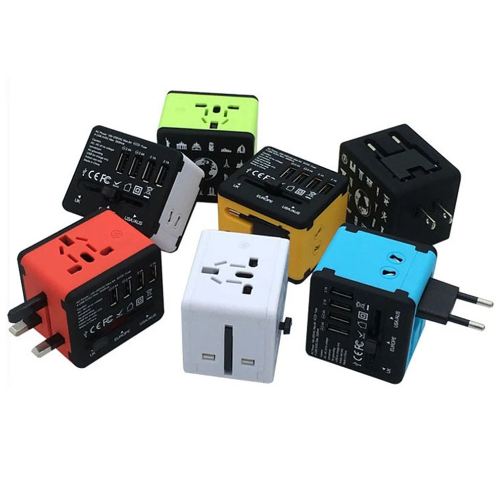 Умная 4USB розетка многофункциональная конвертер Россия Австралия Япония Корея