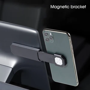 phone mount adjustable monitor expansion bracket car magnetic screen side phone support holder for tesla model 3 y x s free global shipping
