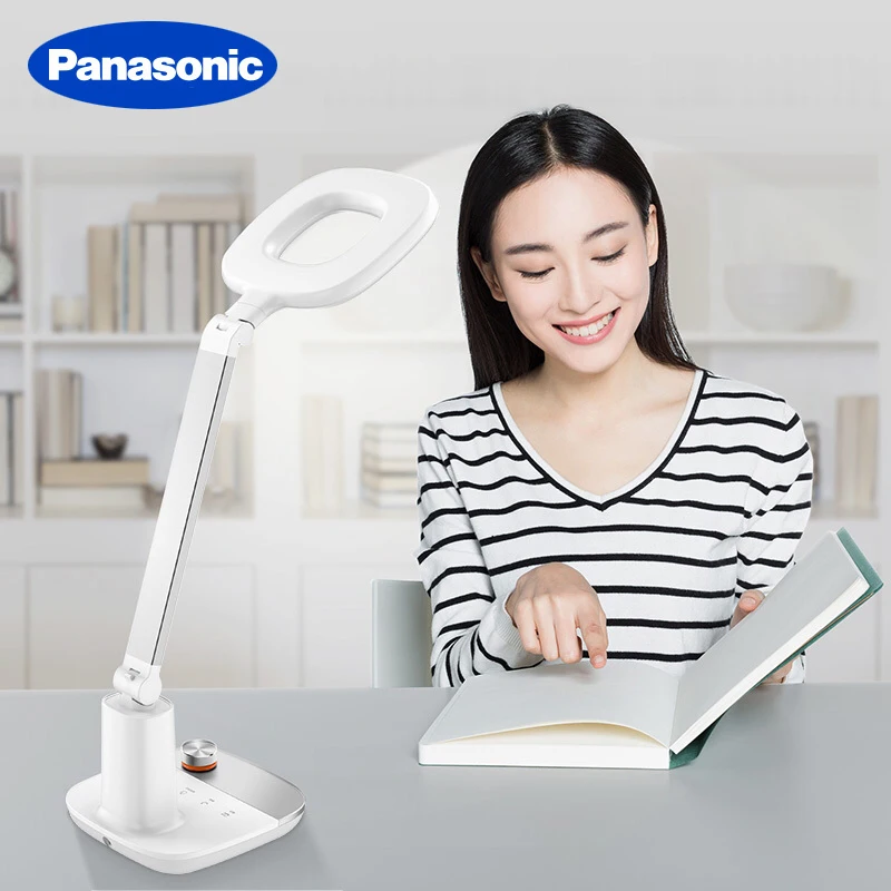 Светодиодная настольная лампа Panasonic с регулировкой яркости для учебы и чтения