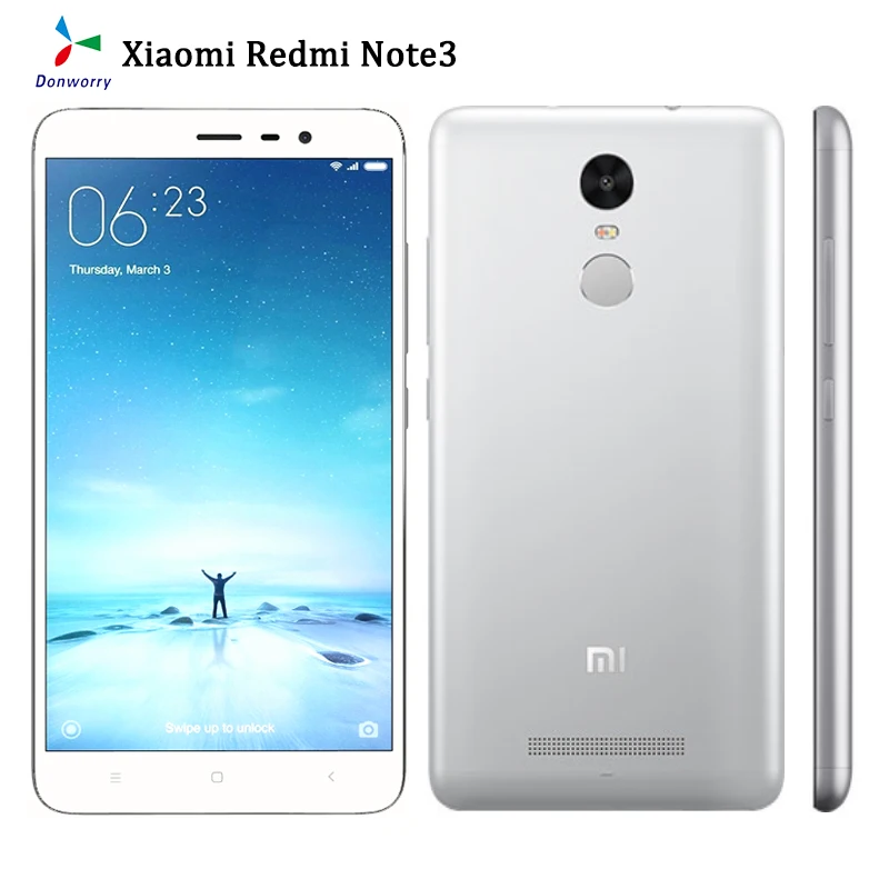 

Refurbished Unlocked Xiaomi Redmi Note 3 Smartphone 3GB/32GB 16MP Camera 5.5inch Screen 4050mAh Cheap Android Phones Celulares
