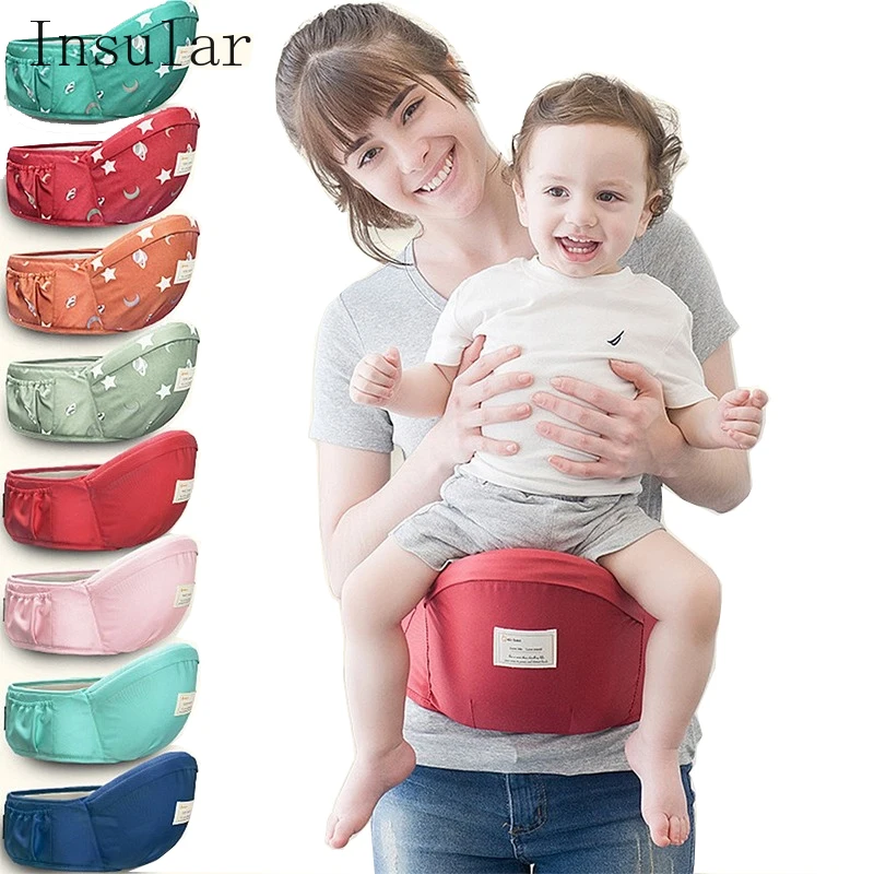 

Insular Bebes Backstrap Waist Stool Front Holding Four-season Portable Sitting Single Babies Carrier Sling Baby Accessories Gear