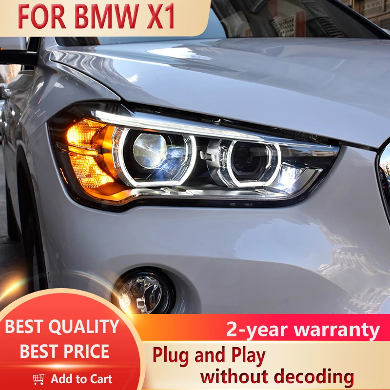 Стайлинг автомобиля для X1 фар 2016-2019 F48 F49 светодиодный ные фары DRL - Цена: 76574.61