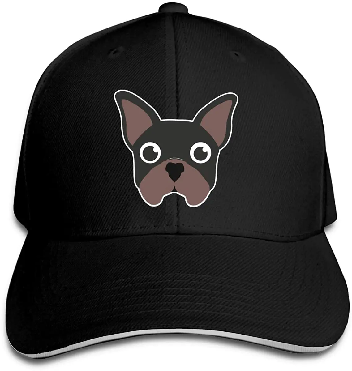 

French Bulldog Sandwich Cap Baseball Cap Hats Adjustable Trucker Cap