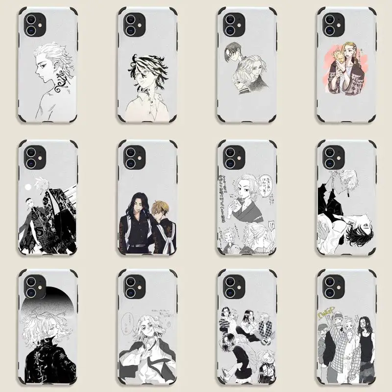 

Tokyo Revengers Japan anime Phone Case Lambskin Leather For iphone 12 11 8 7 6 XR X XS PLUS MINI PLUS PRO MAX Shockproof