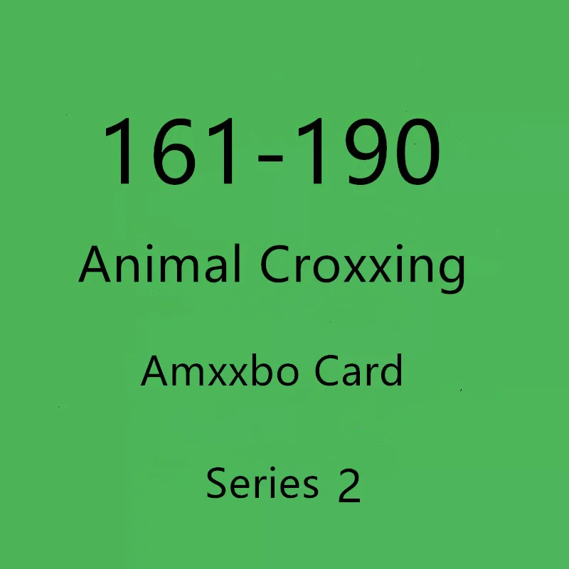 

Standard Size Card Animal 161~190 Amxxbo Ntag215 Chip NFC Game Card For NS Switch