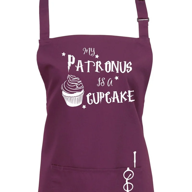 

Customize magic baking funny apron, Personalised My Patronus is a Cupcake!super chef barbecue cooking weapon gift,Funny Grilling