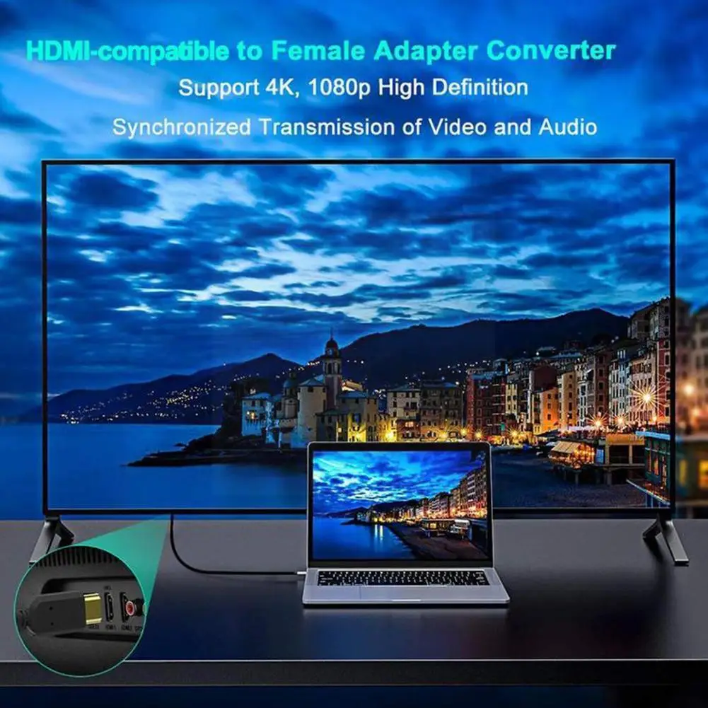 

-compatible Extension Cable Male To Female 15cm Version 2.0 4k Extension Cable For Laptop Lcd Tv Projector In St H3f7