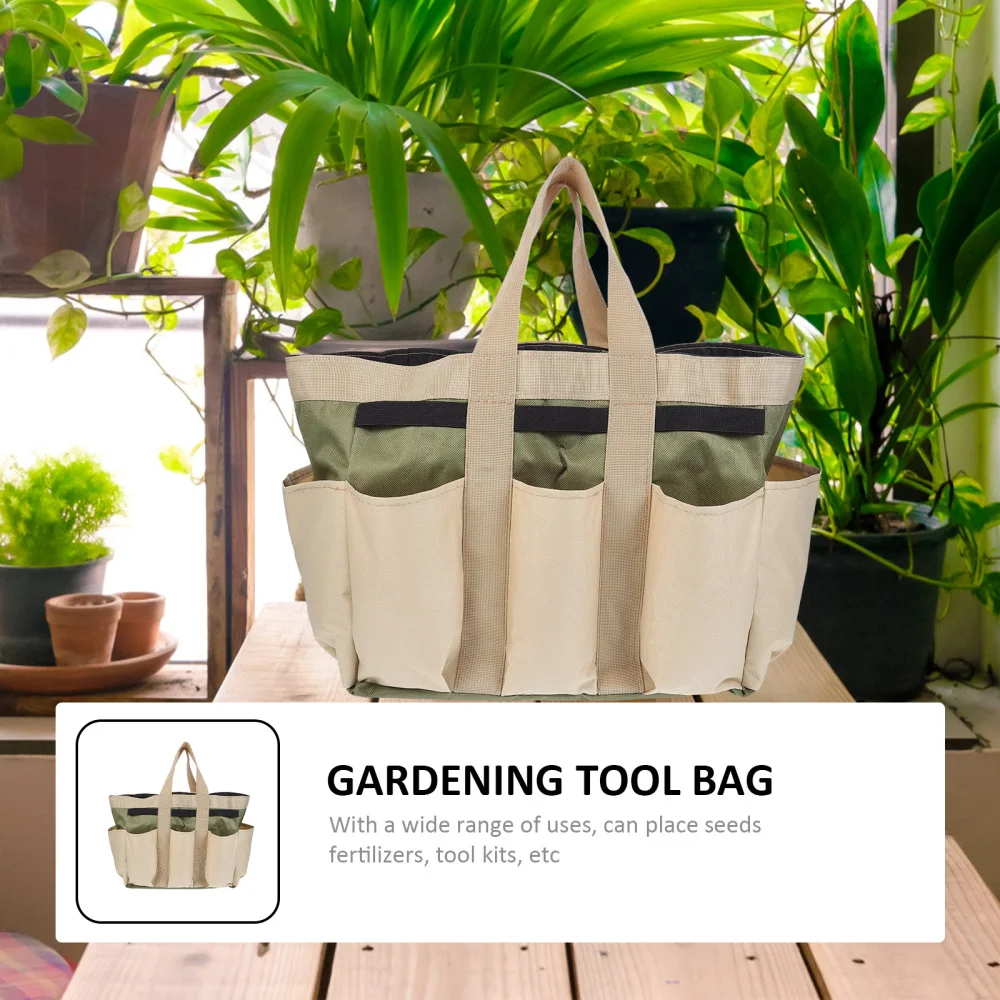 

1pc Portable Hand Tools Organizer Multi-pocket Gardening Tool Container
