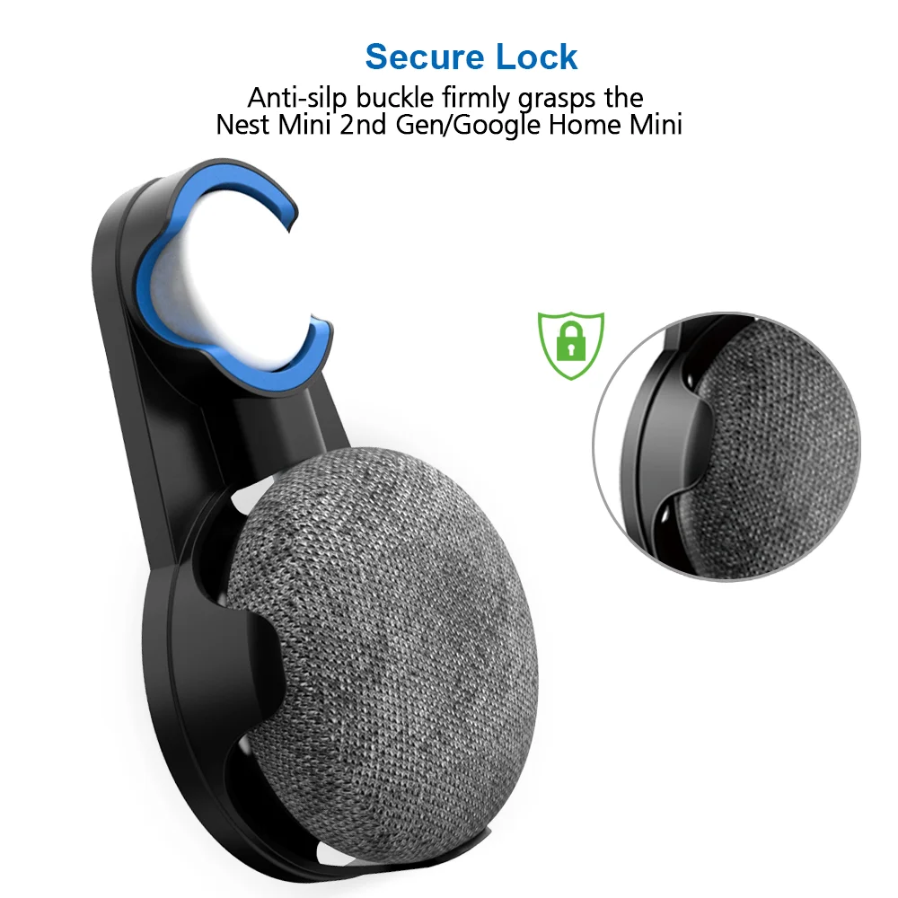 Outlet Wall Mount Holder Cord Bracket For Google Home Nest Mini Voice Assistant Plug In Kitchen Bedroom Audio Stand | Электроника