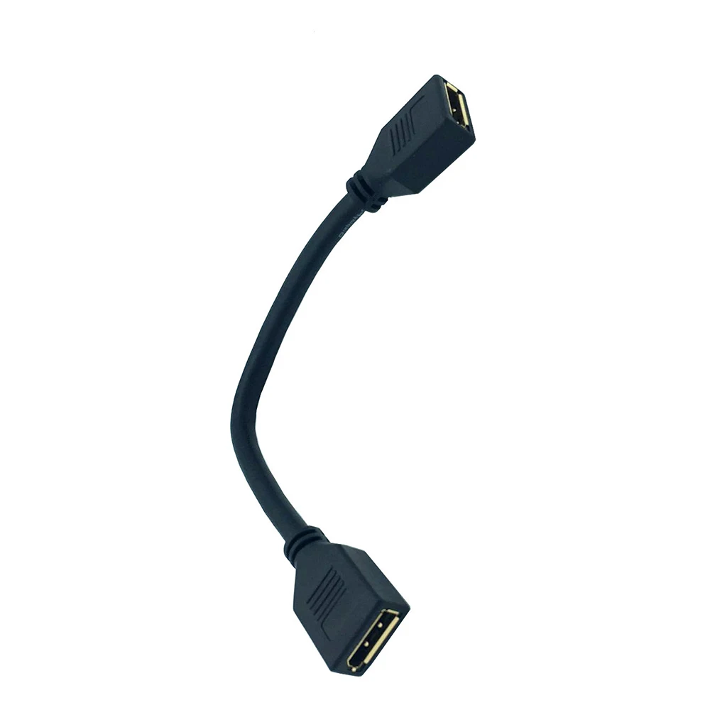Удлинитель displayport гнездо к гнезду разъем 4k/8k порт дисплея dp кабель удлинитель