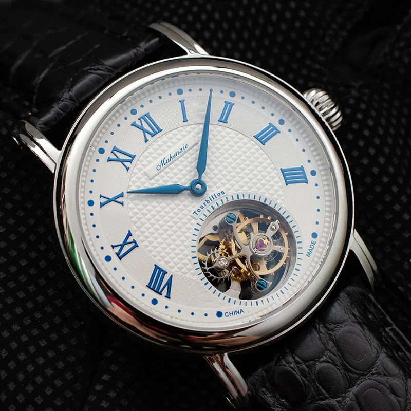 Мужские часы с сапфировым циферблатом, s Tourbillon,, ST8000(818,900), Move, мужские механические наручные часы из крокодиловой кожи, Лидирующий бренд