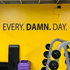 Ежедневная Наклейка на стену для фитнеса, ежедневная Наклейка на стену для кроссфита, тренировок в тренажерном зале, Декор для дома