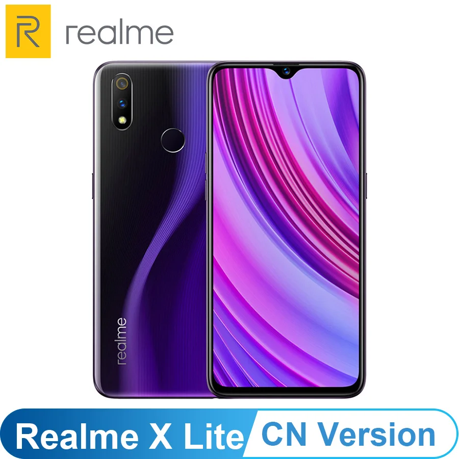 CN версия OPPO Realme X Lite (RMX1851) 6 3 &quotAndroid 9 0 Snapdragon 710 ГБ 128 Встроенная память 25.0MP функция