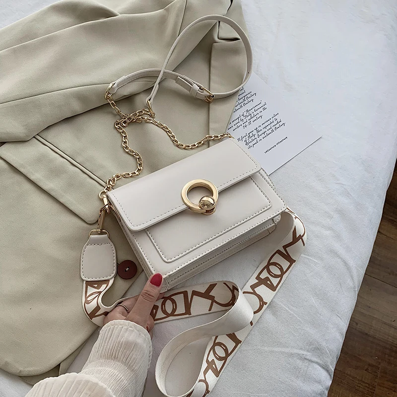 

2021 New Woman Shoulder Bag High Quality PU Chain Diagonal Small Bag Luxury Designer Handbag Underarm Bag 2021 Summer Female Bag