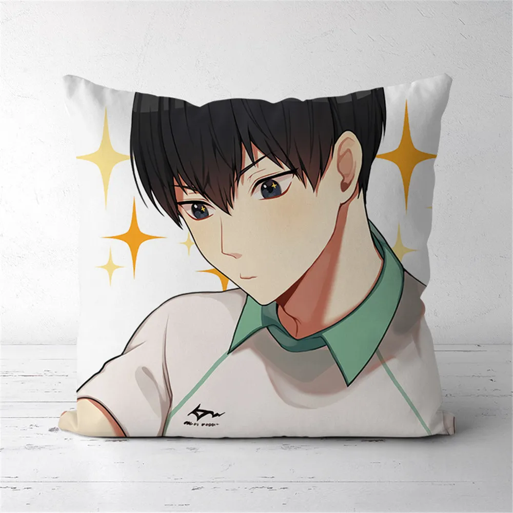 

Haikyuu! Hinata Shouyou Kageyama Tobio аниме двухсторонняя подушка чехол для подушки 291