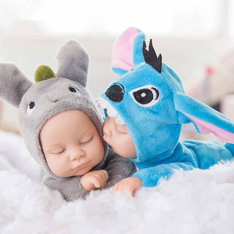 25 см миниатюрная Кукла Реборн имитация сна Успокаивающая кукла Реалистичная