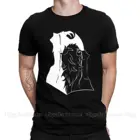 Хлопковая футболка с принтом дьявола крибейда, Мужская футболка, Мужская футболка, темное аниме, Мужская модная футболка с графическим рисунком