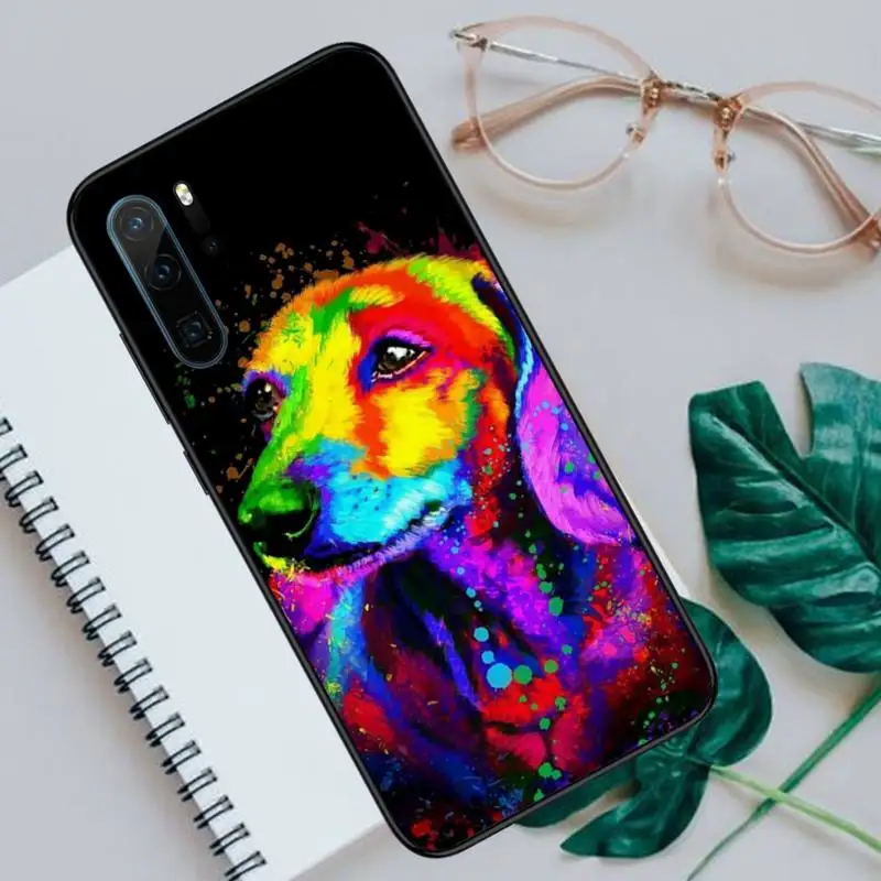 

Dachshund Silhouette Dog Phone Case For Huawei honor Mate P 9 10 20 30 40 Pro 10i 7 8 a x Lite nova 5t