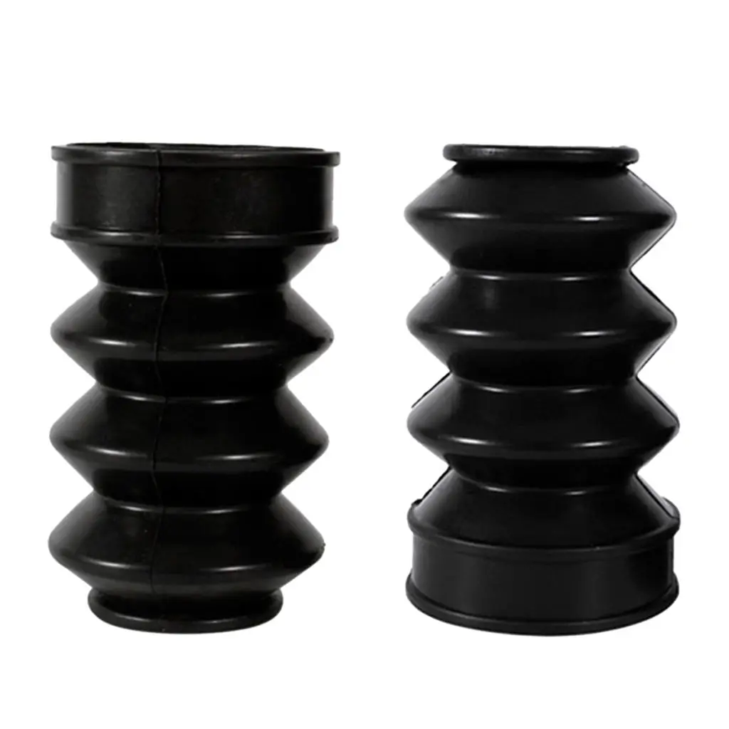 

Black Rubber Fork Front Gaiters Boots For Harley XL883 XL1200