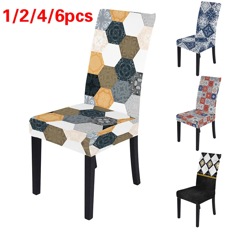 1/2/4/6 шт. универсальная накидка на кресло стрейч Чехлы для обеденного стула