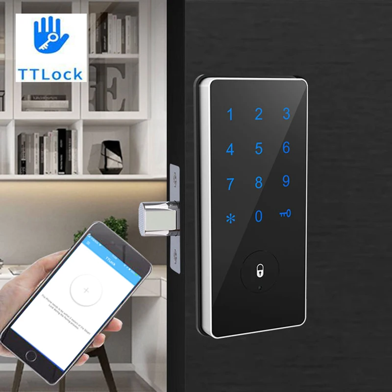 TTLock APP Smart Phone Remote Control Password Code Number US Deadbolt Automatic Latch Lock | Безопасность и защита