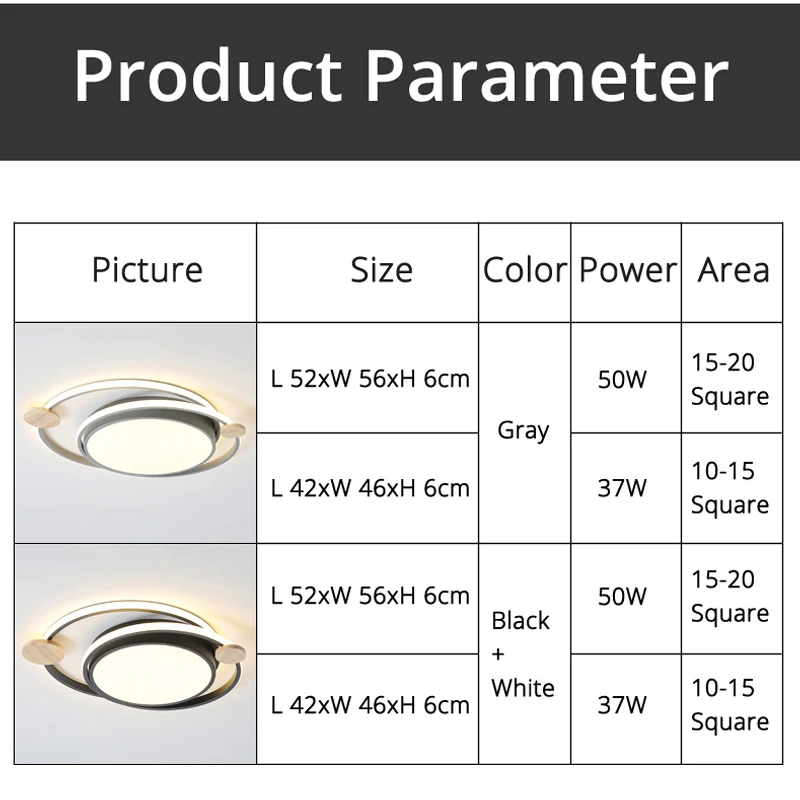 Современная Потолочная люстра светодиодный светильник белого/черного цвета для