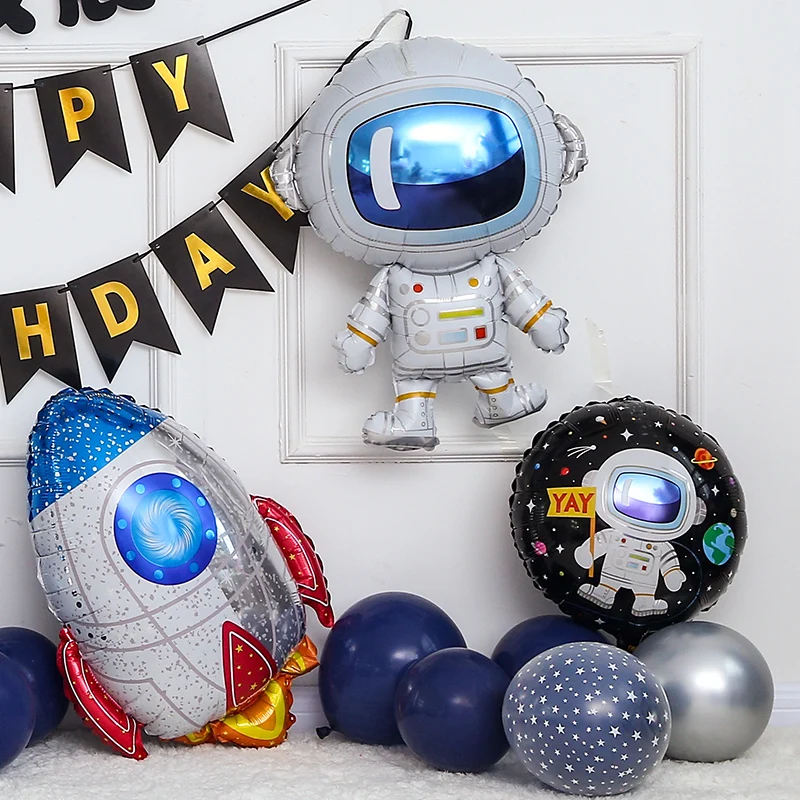 

Space Rocket Astronaut Foil Balloons Out Of Space Theme Birthday Party Baby Shower Spaceman Astronaut Rocket Party Decorations