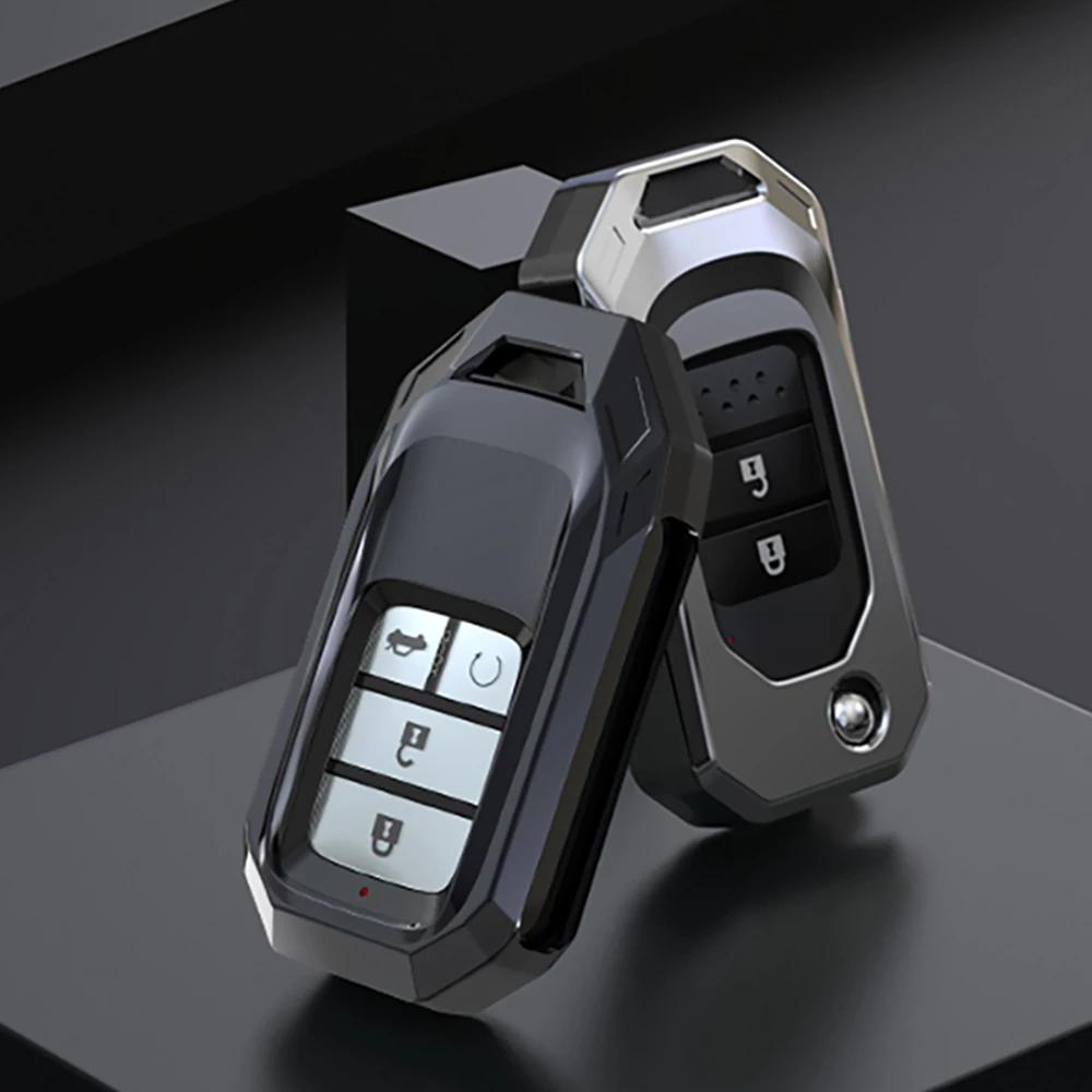 3 кнопки сплав автомобильный ключ Карманный чехол для Honda Civic CR V HR Accord Jade Crider Odyssey