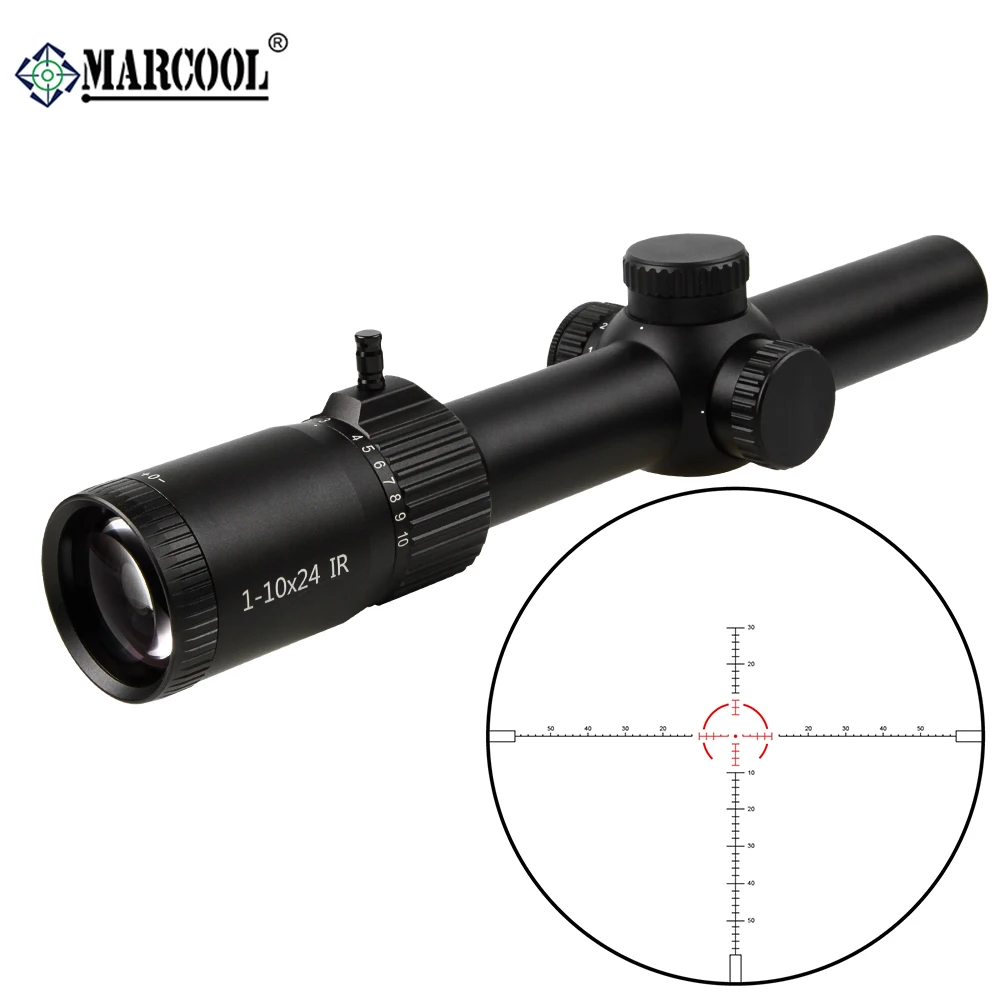 Оптический прицел Marcool Stalker 1-10x24IR широкоугольный оптический BDC сетка снайперской